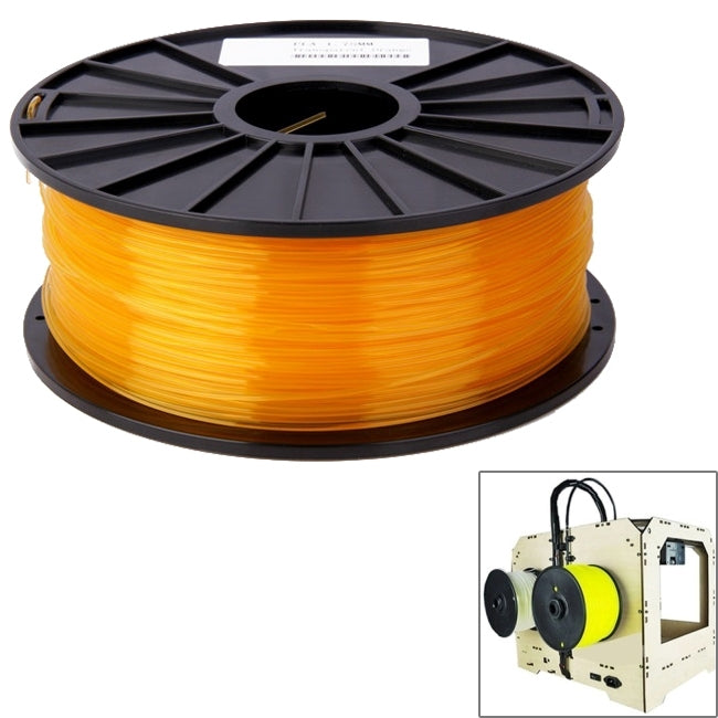 PLA 3.0 mm Transparent 3D Printer Filaments, about 115m(Orange) - free shipping - PMC Jewellery - Order now!
