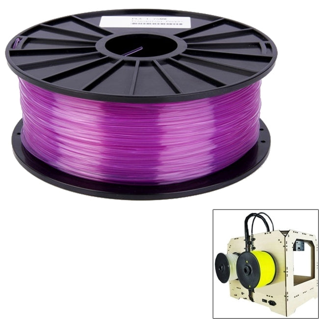 PLA 3.0 mm Transparent 3D Printer Filaments, about 115m(Purple) - Consumables by PMC TechLife | Online Shopping South Africa | PMC TechLife | Buy Now Pay Later Mobicred