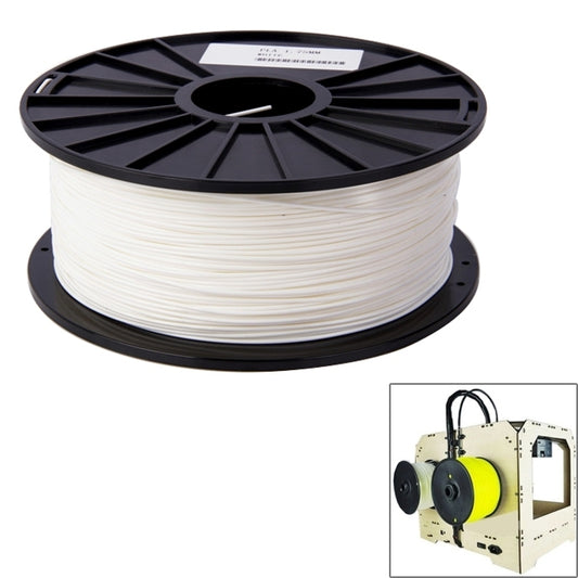 ABS 1.75 mm Color Series 3D Printer Filaments, about 395m(White) - free shipping - PMC Jewellery - Order now!