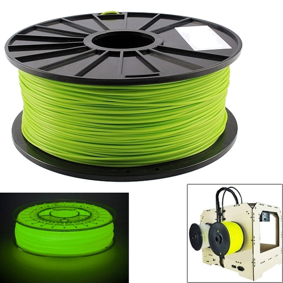 ABS 3.0 mm Luminous 3D Printer Filaments, about 135m(Green)