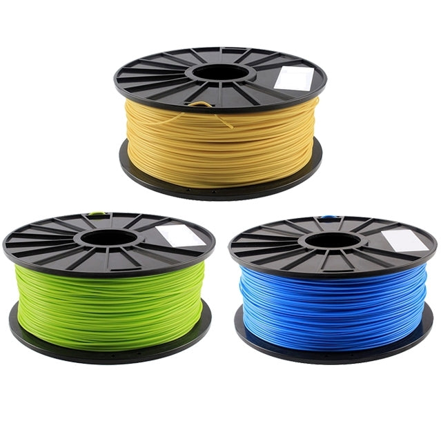 ABS 3.0 mm Luminous 3D Printer Filaments, about 135m(Yellow)