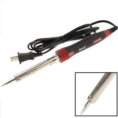 WLXY 220V 80W Comfortable Rubber Handle Welding Manual Electric Iron Tool - free shipping - PMC Jewellery - Order now!
