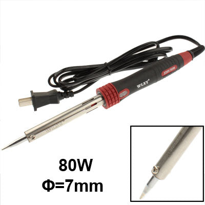 WLXY 220V 80W Comfortable Rubber Handle Welding Manual Electric Iron Tool - free shipping - PMC Jewellery - Order now!