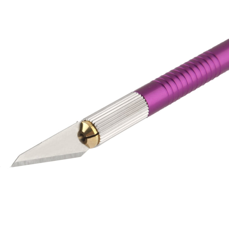 WLXY-9310, WLXY Tool Precision Knife with Replaceable Blade for Mat Carving / Scoring / Trimming, OAL: 145mm, Size: 121mm x 6mm Diameter(Purple) - Burin &Cutting Knife by WLXY | Online Shopping South Africa | PMc TechLife | Buy Now Pay Later Mobicred