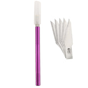 WLXY-9310, WLXY Tool Precision Knife with Replaceable Blade for Mat Carving / Scoring / Trimming, OAL: 145mm, Size: 121mm x 6mm Diameter(Purple)