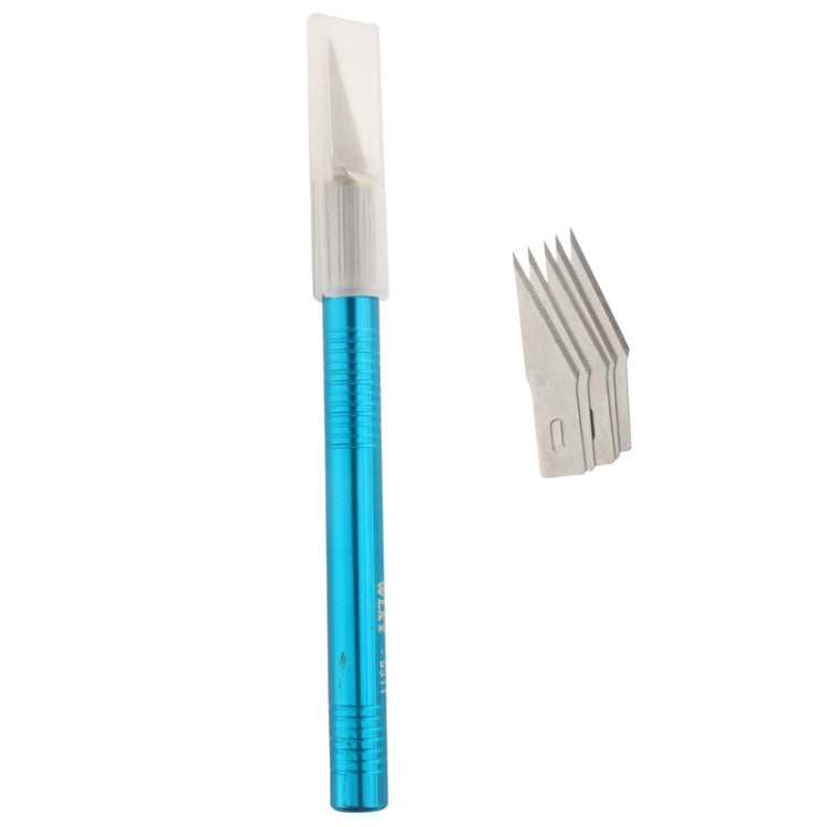 WLXY-9311, WLXY Tool Precision Knife with Replaceable Blade for Mat Cutting / Model Making / Etching / Carving / Scoring / Trimming, OAL: 145mm, Size: 121mm x 10mm Diameter(Blue) - free shipping - PMc TechLife - Order now!