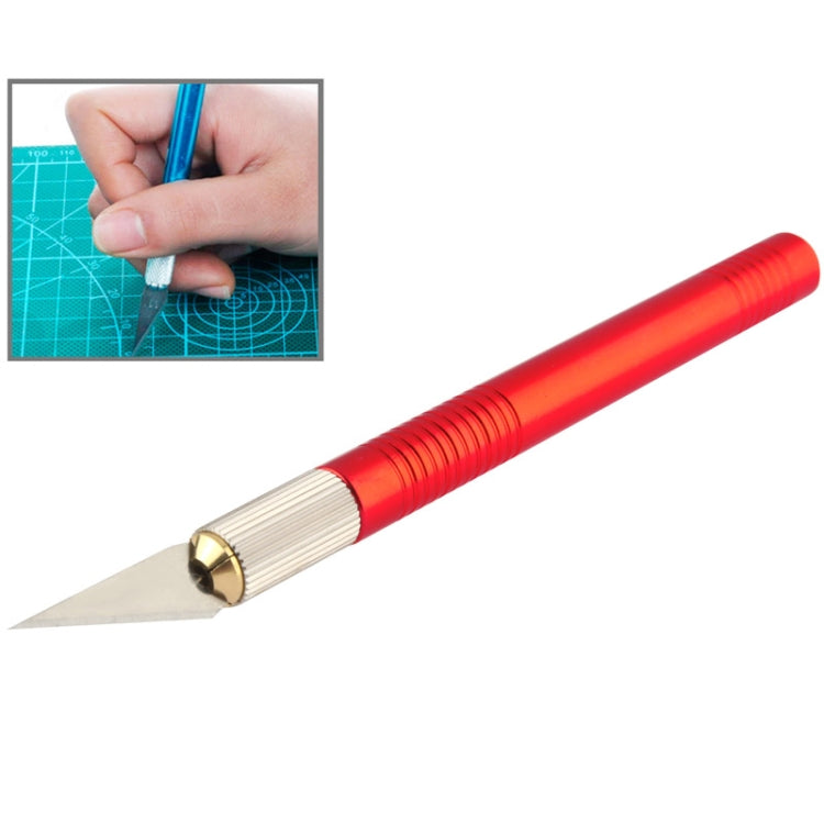 WLXY-9311, WLXY Tool Precision Knife with Replaceable Blade for Mat Cutting / Model Making / Etching / Carving / Scoring / Trimming, OAL: 145mm, Size: 121mm x 10mm Diameter(Red) - free shipping - PMc TechLife - Order now!