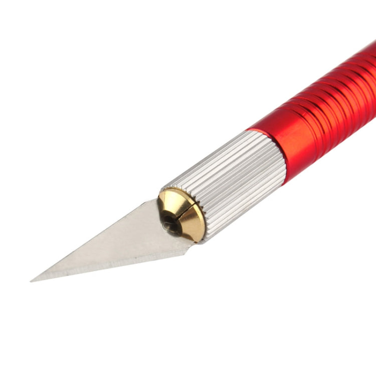 WLXY-9311, WLXY Tool Precision Knife with Replaceable Blade for Mat Cutting / Model Making / Etching / Carving / Scoring / Trimming, OAL: 145mm, Size: 121mm x 10mm Diameter(Red) - free shipping - PMc TechLife - Order now!