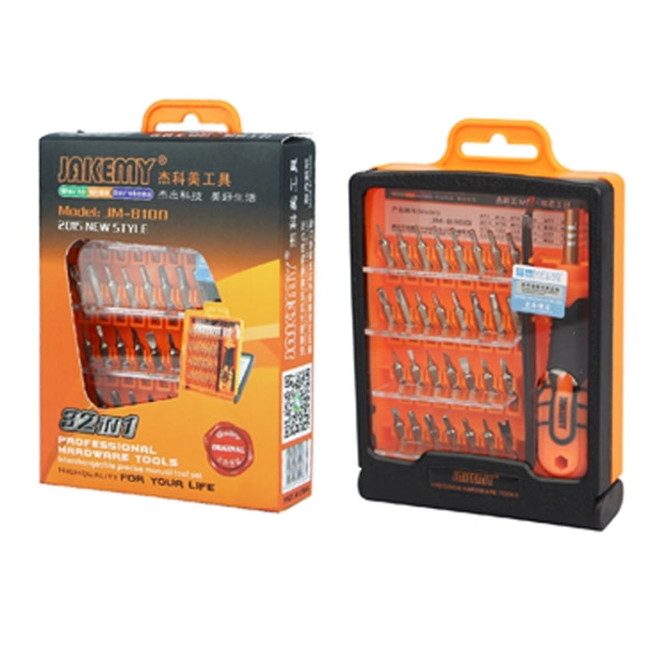 JAKEMY JM-8100 32 in 1 Precision Electronics Screwdriver Set - Screwdriver Set by JAKEMY | Online Shopping South Africa | PMC TechLife | Buy Now Pay Later Mobicred