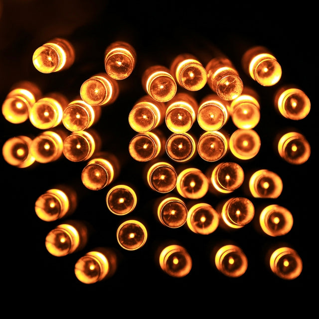 3m String Decoration Light, For Christmas Party, 30 LED, 2-Mode Flash, Battery Powered(Yellow Light)