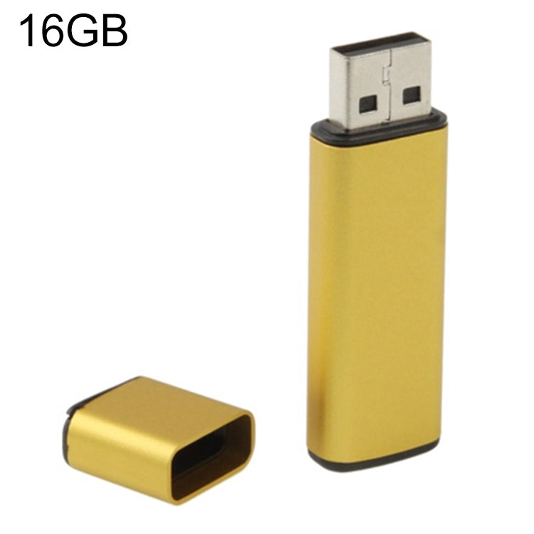 Business Series USB 2.0 Flash Disk, Golden (16GB) - free shipping - PMC TechLife - Order now!