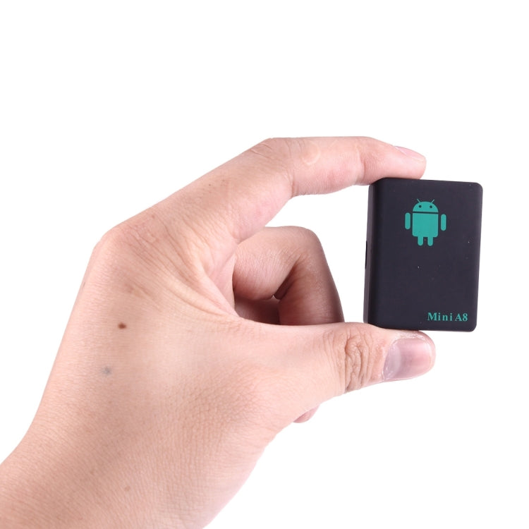 TRACKER Mini A8 Real Time 4 Bands Global Locator GSM/GPRS Tracker Tracking Device for Personal(Black) - Personal Tracker by PMC Jewellery | Online Shopping South Africa | PMC Jewellery | Buy Now Pay Later Mobicred