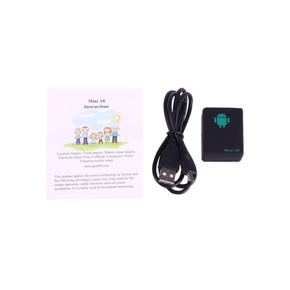 TRACKER Mini A8 Real Time 4 Bands Global Locator GSM/GPRS Tracker Tracking Device for Personal(Black) - Personal Tracker by PMC Jewellery | Online Shopping South Africa | PMC Jewellery | Buy Now Pay Later Mobicred