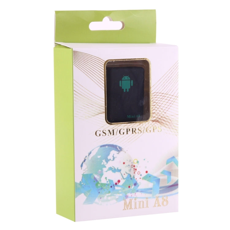 TRACKER Mini A8 Real Time 4 Bands Global Locator GSM/GPRS Tracker Tracking Device for Personal(Black) - Personal Tracker by PMC Jewellery | Online Shopping South Africa | PMC Jewellery | Buy Now Pay Later Mobicred
