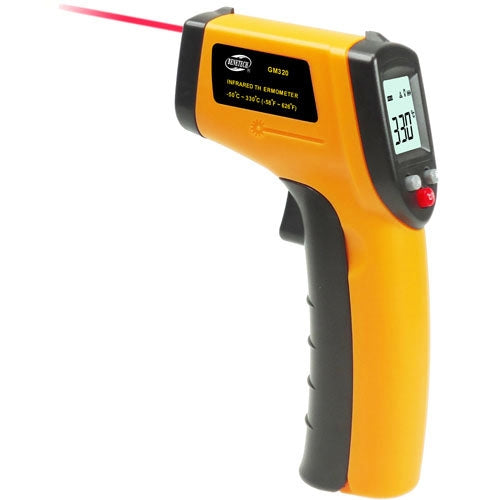 BENETECH GM320 Digital Infrared Thermometer Range: -50 - 400 Degree C - free shipping - PMC Jewellery - Order now!