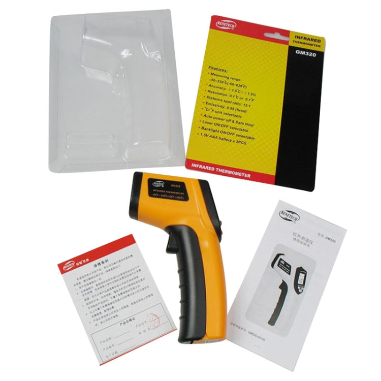 BENETECH GM320 Digital Infrared Thermometer Range: -50 - 400 Degree C - free shipping - PMC Jewellery - Order now!