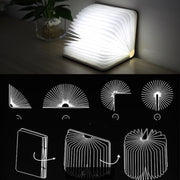 Creative LED Flip Origami Book Lamp Nightlights, Warm White Light + White Light, FS-LED01 500 lumens