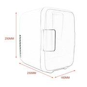 4L Mini Car Refrigerator Electric Cooler / Warmer, Random Color Delivery