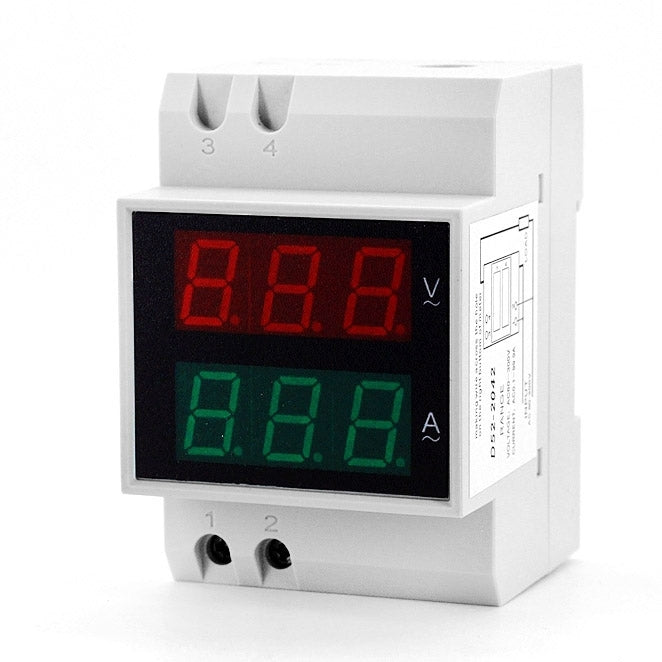 D52-2042 0.5 inch LED Digit Display Voltmeter Ammeter 2 in 1 - Current & Voltage Tester by PMC TechLife | Online Shopping South Africa | PMC TechLife | Buy Now Pay Later Mobicred