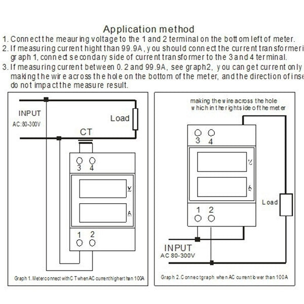 D52-2042 0.5 inch LED Digit Display Voltmeter Ammeter 2 in 1 - Current & Voltage Tester by PMC TechLife | Online Shopping South Africa | PMC TechLife | Buy Now Pay Later Mobicred