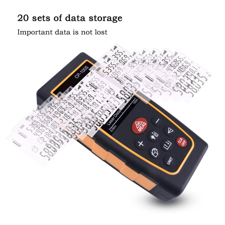 CP-100S Digital Handheld Laser Distance Meter, Max Measuring Distance: 100m - Laser Rangefinder by PMC TechLife | Online Shopping South Africa | PMC TechLife | Buy Now Pay Later Mobicred