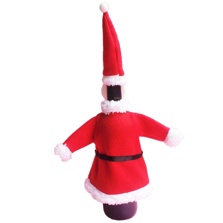 Christmas Dinner Table Santa Decoration Cloth Plush Champagne Wine Bottle Bags Sets - Christmas Gift Bags & Boxes by PMC TechLife | Online Shopping South Africa | PMC TechLife | Buy Now Pay Later Mobicred