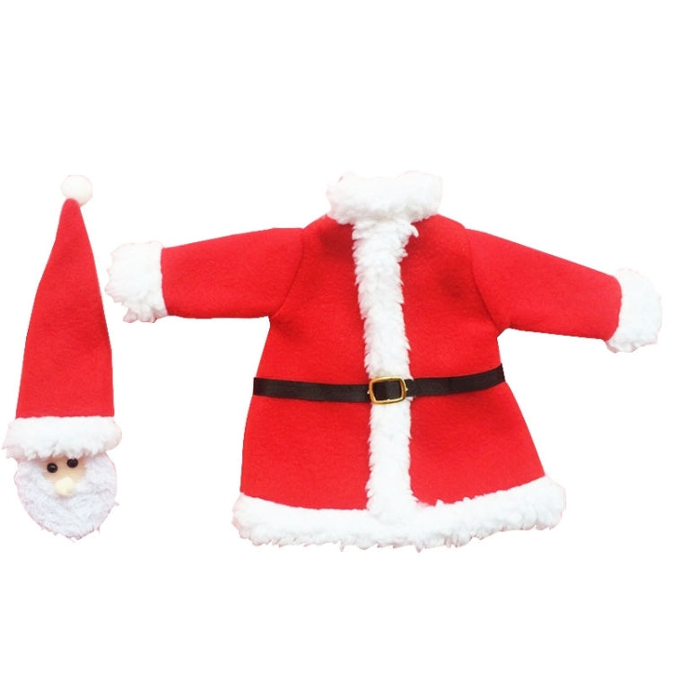Christmas Dinner Table Santa Decoration Cloth Plush Champagne Wine Bottle Bags Sets - Christmas Gift Bags & Boxes by PMC TechLife | Online Shopping South Africa | PMC TechLife | Buy Now Pay Later Mobicred