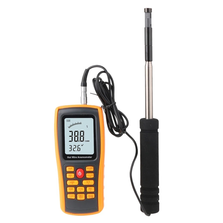 BENETECH GM8903 2.6 inch LCD Screen Digital Hot Wire Wind Speed Wind Temperature Anemometer - free shipping - PMC TechLife - Order now!
