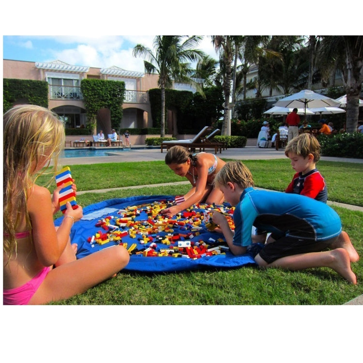 Foldable Kid Toys Storage Bag, Size:1.5 x 1.5m(Dark Blue) - Storage Bags by PMC TechLife | Online Shopping South Africa | PMC TechLife | Buy Now Pay Later Mobicred