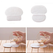 10pcs Disposable Self-adhesive Armpit Cotton Sweat Pads Underarm Absorbents(White)