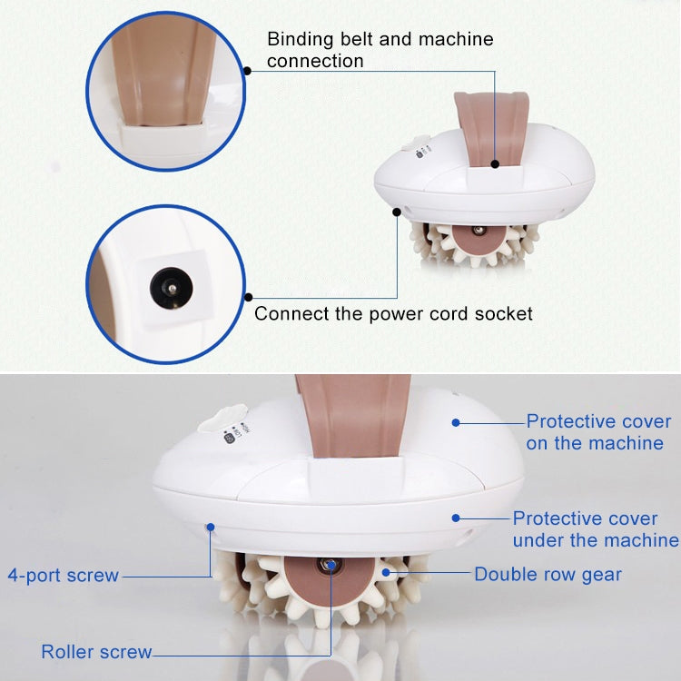 3D Mini Full Body Slimming Massager Roller Electric Slimmer Loss Weight Device, EU Plug - Massage & Relaxation by PMC TechLife | Online Shopping South Africa | PMC TechLife
