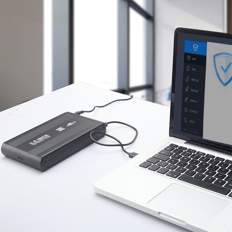 3.5 inch HDD SATA External Case, Support USB 2.0(Silver)