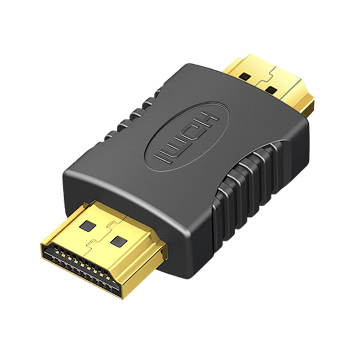 Gold Plated HDMI 19 Pin Male to HDMI 19 Pin Male Adapter, Support Full HD 1080P(Black) - Adapter by PMC TechLife | Online Shopping South Africa | PMC TechLife