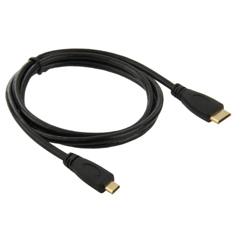 1m Mini HDMI Male to Micro HDMI Male Adapter Cable - Cable by PMC TechLife | Online Shopping South Africa | PMC TechLife