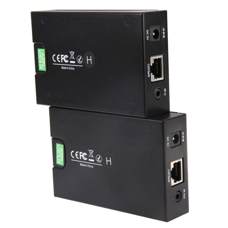 HDMI Extender Over Cat5e / 6 (EU Plug)(Black) - Amplifier by PMC Jewellery | Online Shopping South Africa | PMC Jewellery | Buy Now Pay Later Mobicred