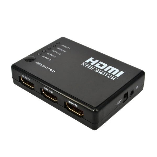 5 Ports 1080P HDMI Switch with Remote Controller, Support HDTV(Black) - Switch by PMC TechLife | Online Shopping South Africa | PMC TechLife | Buy Now Pay Later Mobicred
