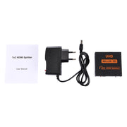 FY1409E Mini V1.3 UHD 4K x 2K 3D 1 x 2 HDMI Splitter(Black)
