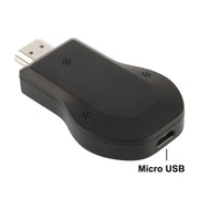M2 Android 1080P Ezcast HDMI Dongle / HDMI AirPlay DLNA WIFI Displayer Receiver for Android OS / iOS / MAC OS / Windows Devices, Support Sharing Online to TV WIFI Display(Black)