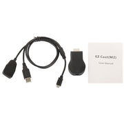 M2 Android 1080P Ezcast HDMI Dongle / HDMI AirPlay DLNA WIFI Displayer Receiver for Android OS / iOS / MAC OS / Windows Devices, Support Sharing Online to TV WIFI Display(Black)