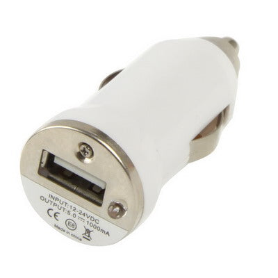 Mini USB Car Charger for iPhone 6 & 6 Plus, 5 & 5S & 5C, 4 & 4S, 3G & 3GS, iPod Touch(White) - Car Charger by PMC TechLife | Online Shopping South Africa | PMC TechLife | Buy Now Pay Later Mobicred