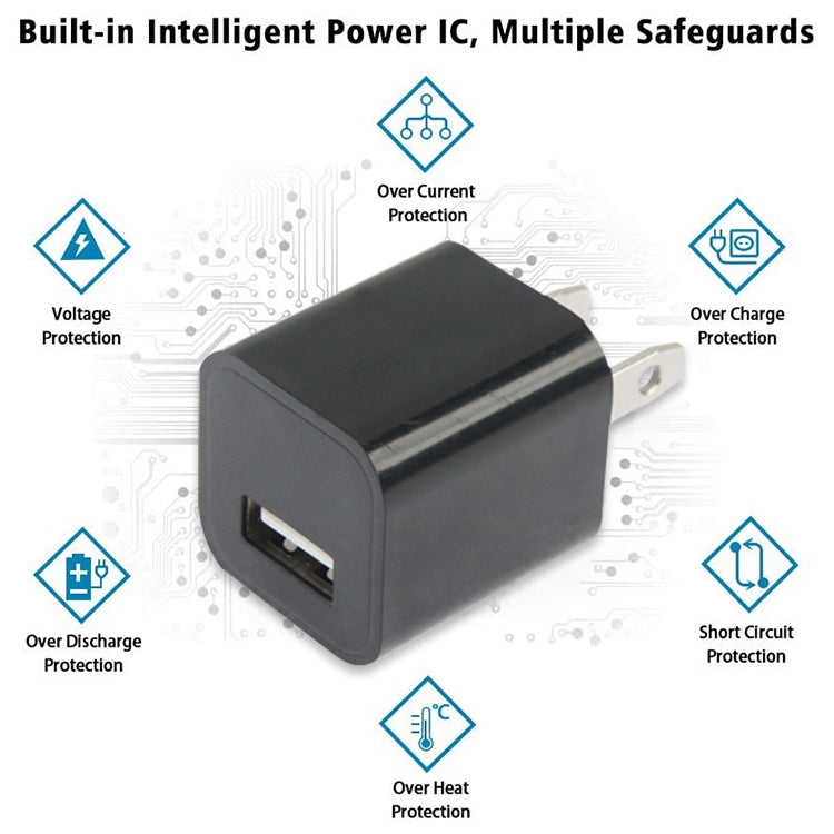 US Plug USB Charger(Purple)