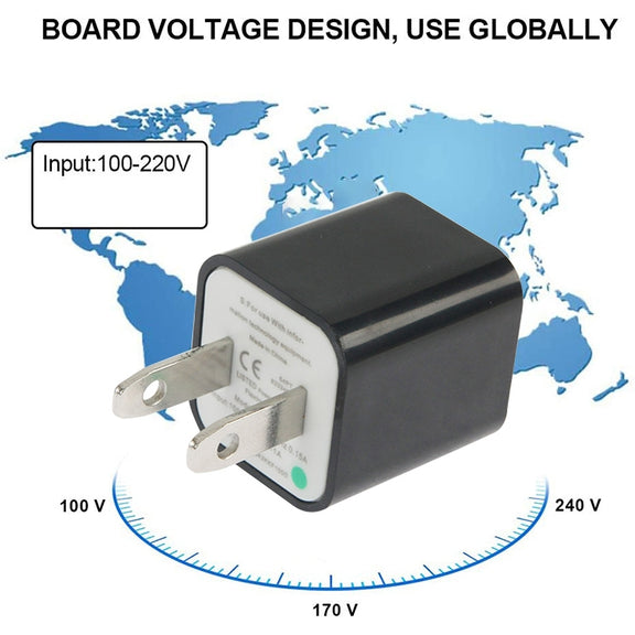 US Plug USB Charger(Purple)