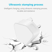 5V / 1A (UK Plug) USB Charger Adapter For  iPhone, Galaxy, Huawei, Xiaomi, LG, HTC and Other Smart Phones, Rechargeable Devices(White)
