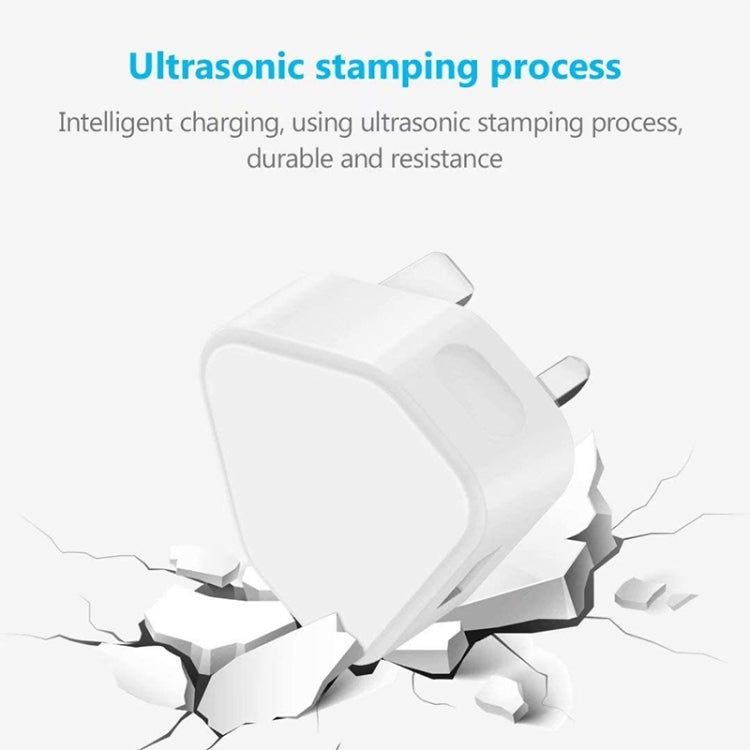 5V / 1A (UK Plug) USB Charger Adapter For  iPhone, Galaxy, Huawei, Xiaomi, LG, HTC and Other Smart Phones, Rechargeable Devices(White)