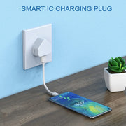 5V / 1A (UK Plug) USB Charger Adapter For  iPhone, Galaxy, Huawei, Xiaomi, LG, HTC and Other Smart Phones, Rechargeable Devices(White)