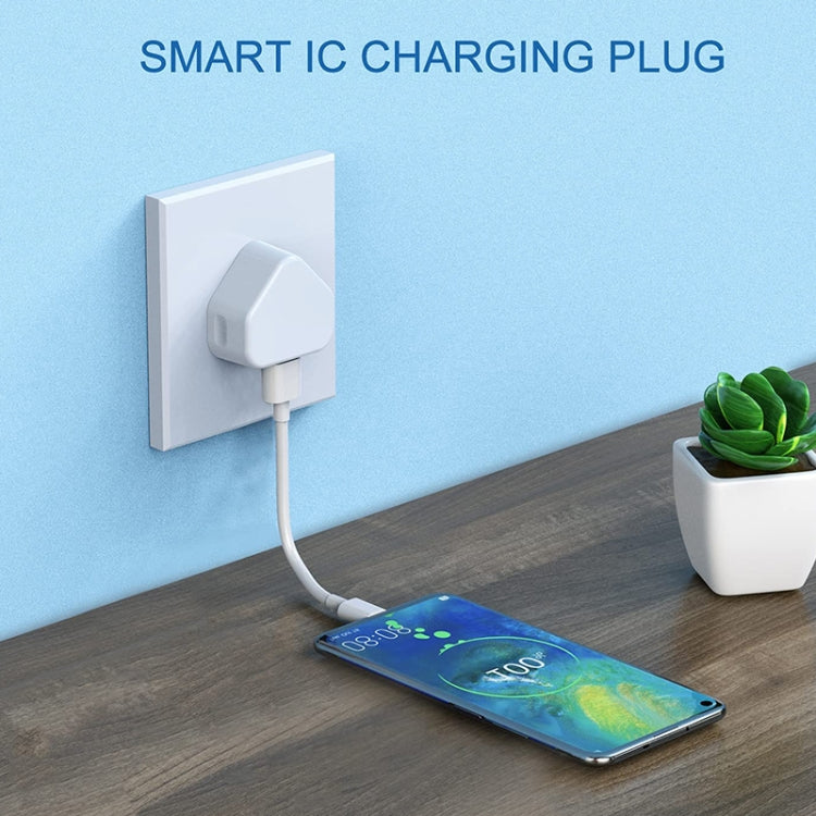 5V / 1A (UK Plug) USB Charger Adapter For  iPhone, Galaxy, Huawei, Xiaomi, LG, HTC and Other Smart Phones, Rechargeable Devices(White)