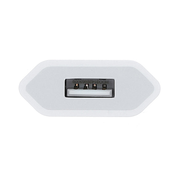 5V / 1A EU Socket USB Charger Adapter For  iPhone, Galaxy, Huawei, Xiaomi, LG, HTC and Other Smart Phones, Rechargeable Devices(White)