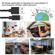 1m Nylon Netting Style USB 8 Pin Data Transfer Charging Cable for iPhone, iPad(Pink)