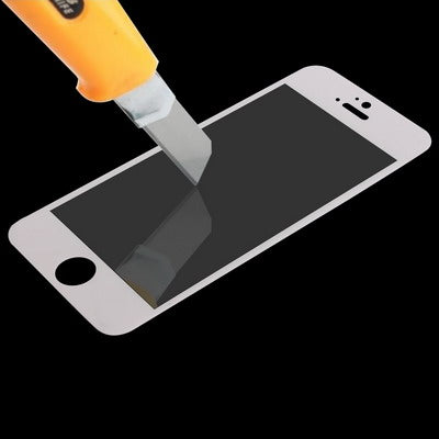 Tempered Glass Protective Film for iPhone 5 & 5S & 5C(White) - Tempered Glass Film by PMC TechLife | Online Shopping South Africa | PMC TechLife