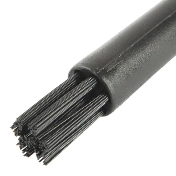 Electronic Component 7 Beam Round Handle Antistatic Cleaning Brush, Length: 12.2cm(Black)